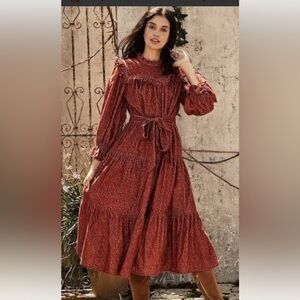 Doen Mountian Dress floral curdoroy cottage